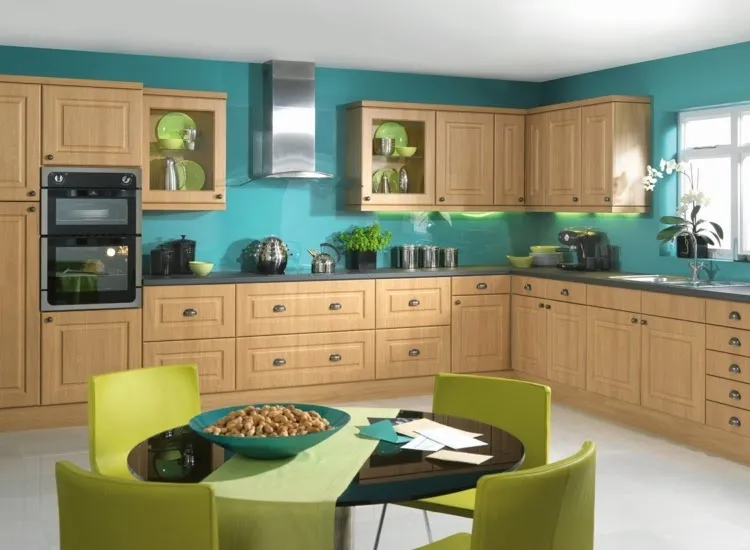 дизайн цвета стен кухни
