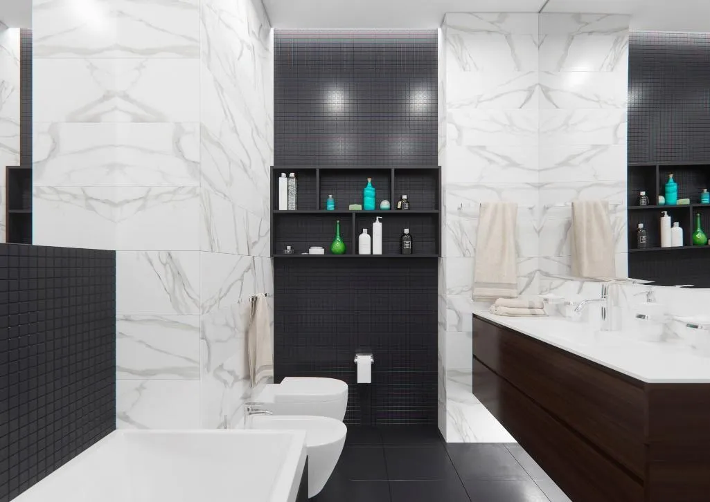 Если вы решили самостоятельно обустроить ванную комнату, тогда лучше ее оформлять в современном стиле 