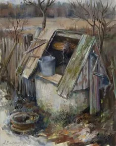 Diy Canvas Art Painting, Oil Painting, Adventure Magazine, Art Watercolor, Russian Painting, Water Features In The Garden, Vintage Farm, Still Life Art