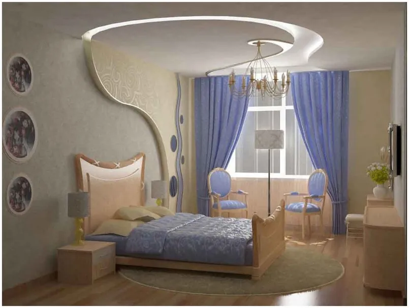Занавески в спальню - подбор тканей для дополнения современного дизайна интерьера (113 фото-идей)