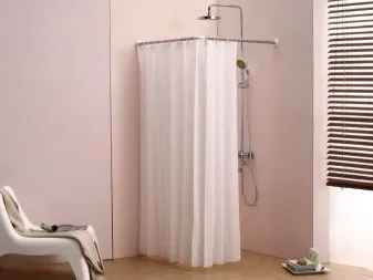 Преимущества угловой штанги для шторки в ванную комнату