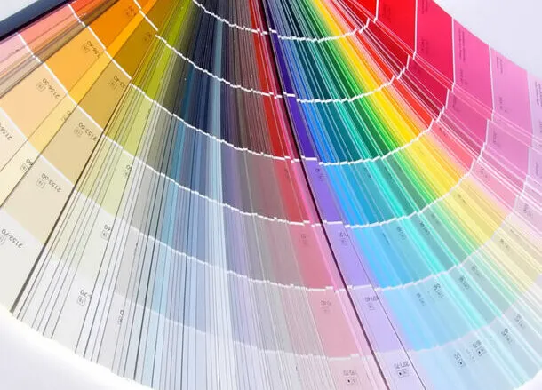 многообразие возможных цветов для краски