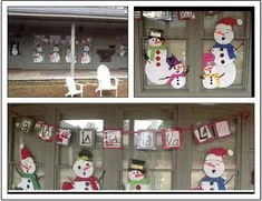 Does your school have a holiday door decorating contest? ...elementary music classroom: Snowman Music Door Decorations. Deck the Halls and doors with a festive Fa-la-la Holiday Door Decorations, School Door Decorations, Room Decorations, Christmas Music, Exterior Doors With Glass, Music Room Decor