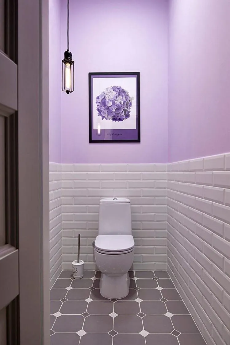 Цвет стен в туалете