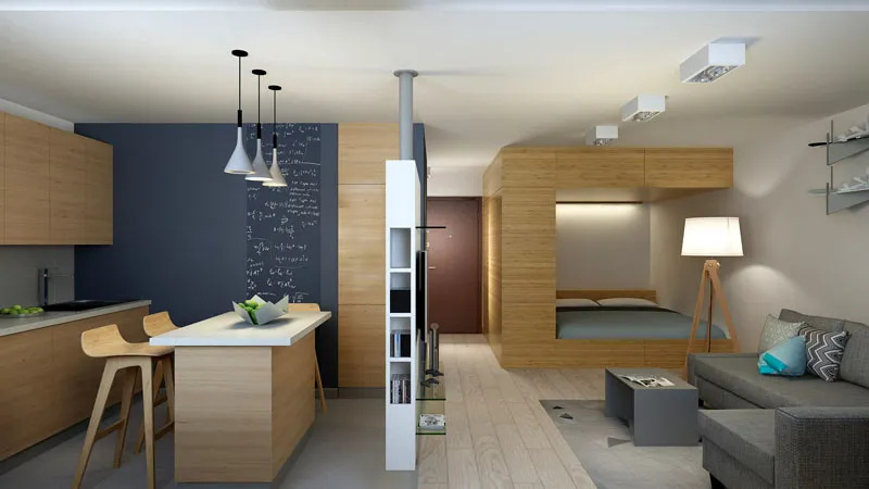 Маленькие хитрости большого преображения: правильный дизайн однокомнатной квартиры