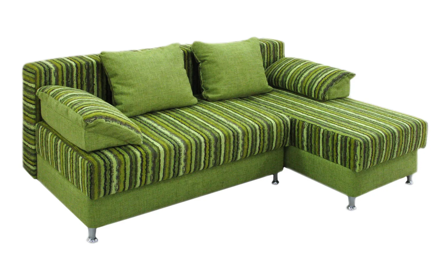 Зеленый угловой диван