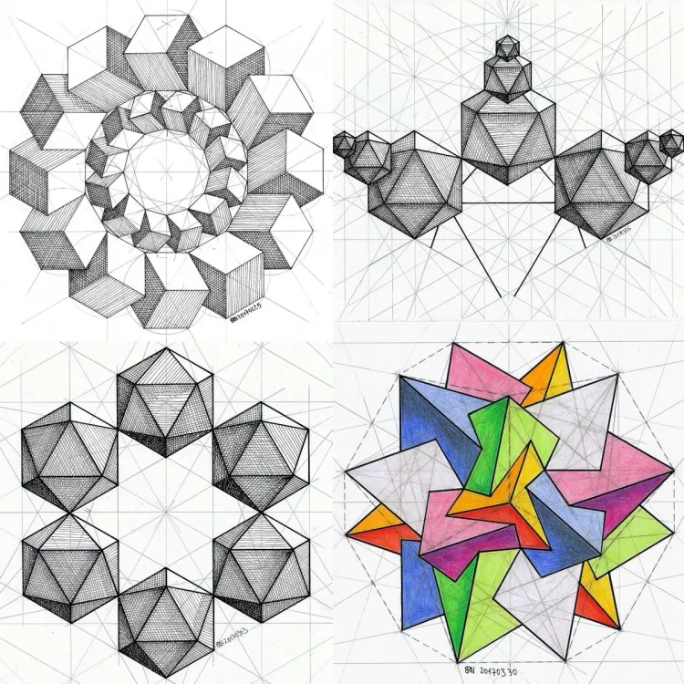Объемные геометрические узоры