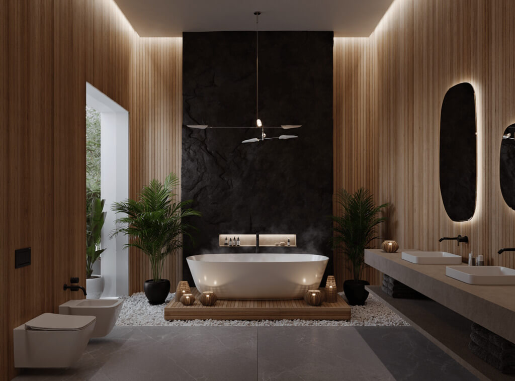 Дизайн ванной комнаты 2023: тренды, 66 ...