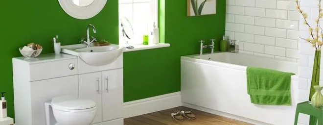 Покраска стен в ванной комнате, дизайн ...
