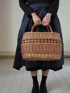 Wicker Picnic Basket, Weaving Art, Willow Weaving, Eco Crafts