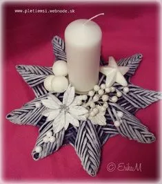 Christmas Candles, Christmas Centerpieces, Christmas Themes, Craft Stick Crafts, Diy Crafts To Sell, Hobbies And Crafts