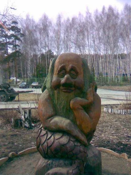 Деревянная скульптура для сада и приусадебного участка - талант...