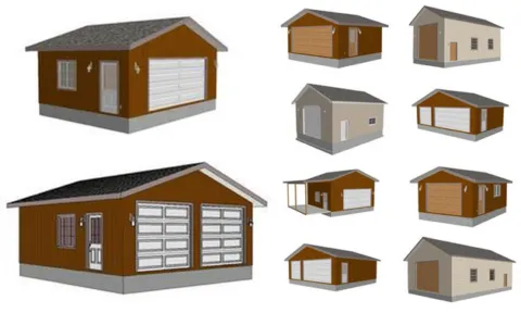 Примеры конструкций гаражей