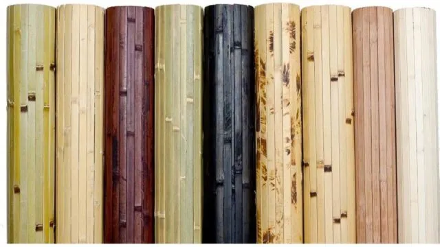 Тона бамбуковых обоев